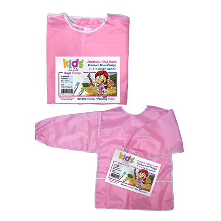 Kids Like Pembe Anaokulu Boya Önlüğü 3-4-5 Yaş