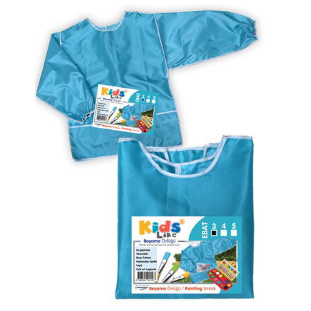 Kids Like Turkuaz 3 Numara Boya Önlüğü