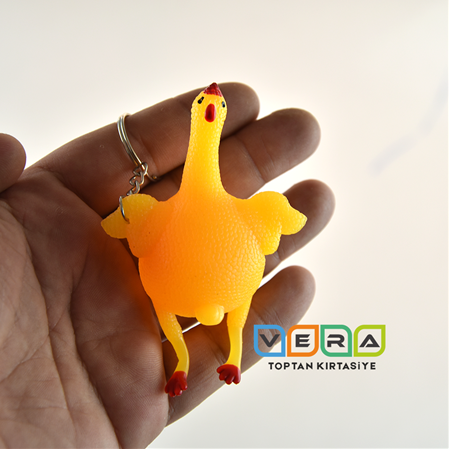 Yumurtlayan Çılgın Tavuk Anahtarlık