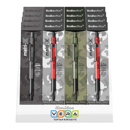 Scrikss Matri-x 07  Versatil Kalem 16 lı Stant