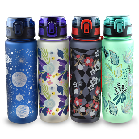 Nerox 850 ML Çiçek Desen Matara kd1433