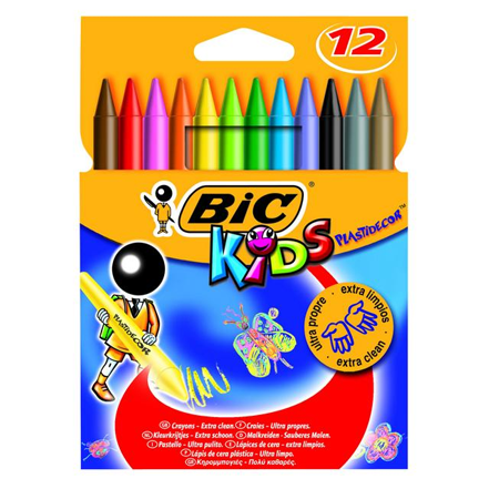Bic Plastidecor Silinebilir 12 li Pastel Boya