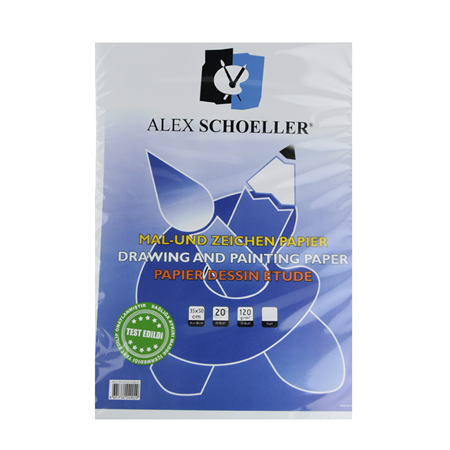 ALEX RESİM KAĞIDI 35x50 120GR 20Lİ PŞT