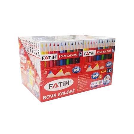 FATİH 12 Lİ KISA KURU BOYA 24 LÜ KUTU