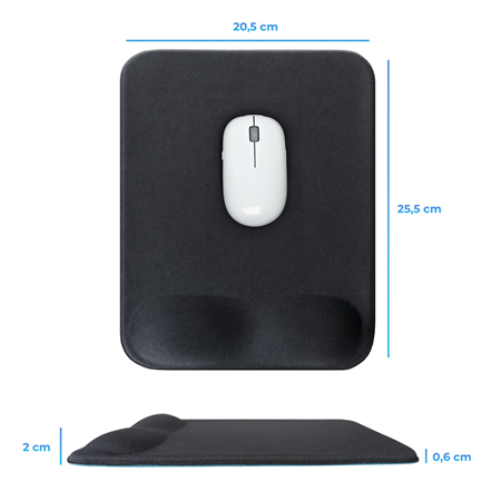 Dikdörtgen Kaydırmaz Taban Bilek Destekli Pro Mouse Pad