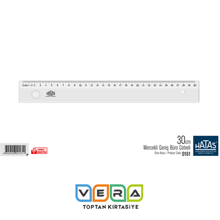 Hatas 30 CM Mercekli Lüks Cetvel 25 li Paket