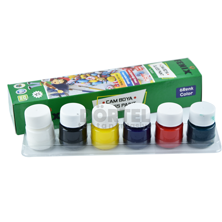 FENİX CAM BOYA SU BAZLI  6x15 ml