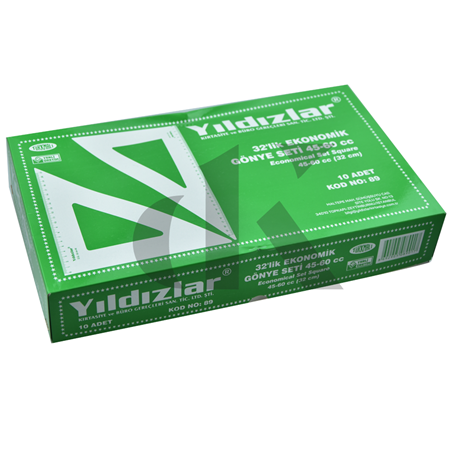 YILDIZLAR EKONOMİK GÖNYE SETİ 32 CM. 45-60