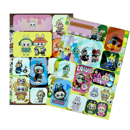 Labubu A6 Ebatında Spiralli 8 Sayfa Sticker Albüm
