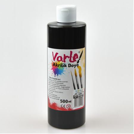 vArte 500 Gr Siyah Akrilik Boya