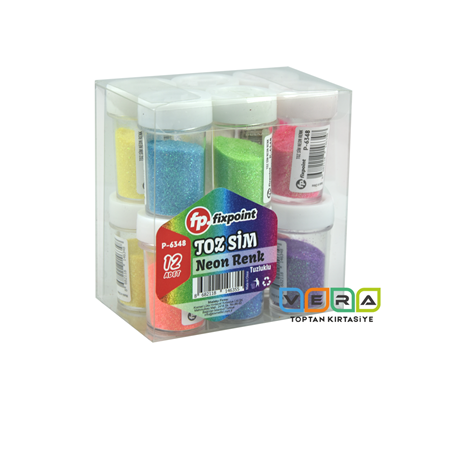Neon Renk 12 li Toz Sim