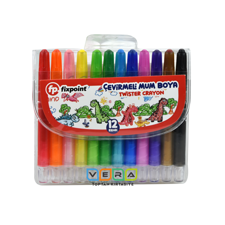 Fixpoint 12 Renk Çevirmeli Mum boya