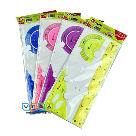 3'lü Esnek Kırılmaz Cetvel Seti