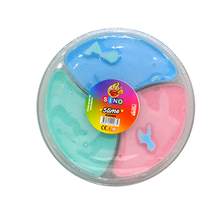 Sino Özel formüllü 3 Renk li 280 gr Pastel Slime Slaym