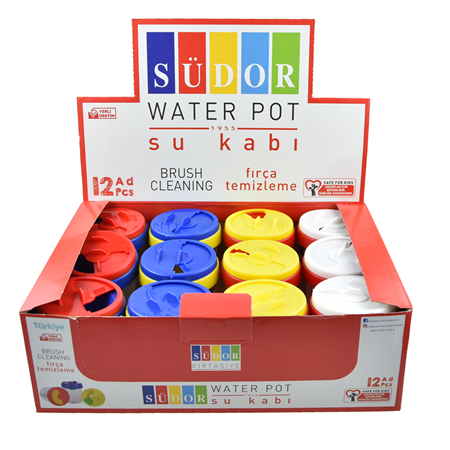 Südor Çift Bölümlü Su Kabı - Fırça temizleme kabı