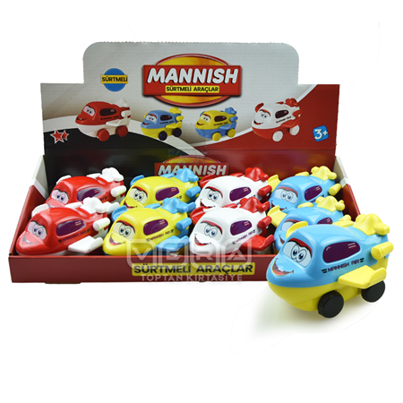 Çek Bırak Uçak Kırılmaz Plastik Oyuncak