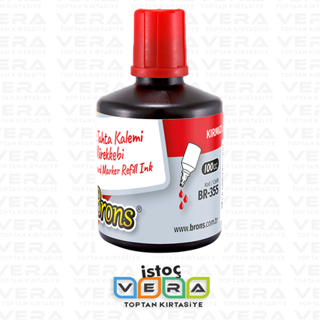 BRONS 100 CC Kırmızı Tahta Kalem Mürekkebi