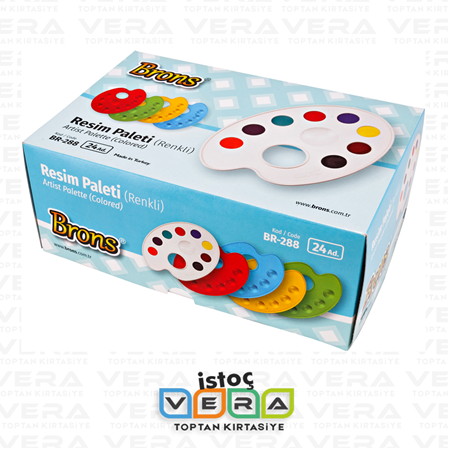 BRONS RESİM PALETİ RENKLİ