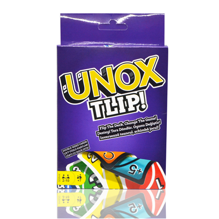 UNO TLIP Mor Kutu Kart Oyunu