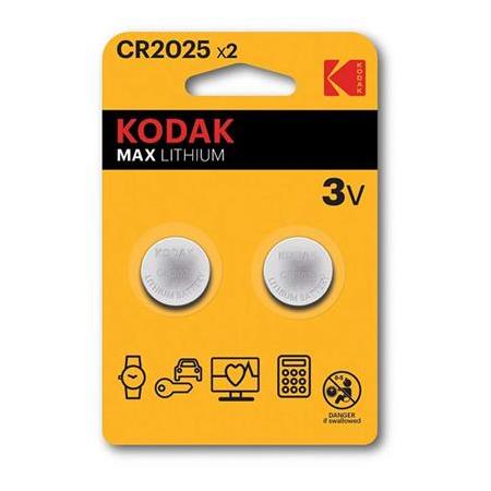 KODAK PİL ULTRA LİTYUM 2Lİ (2CR2025) - 10 yıl GARANTİLİ !