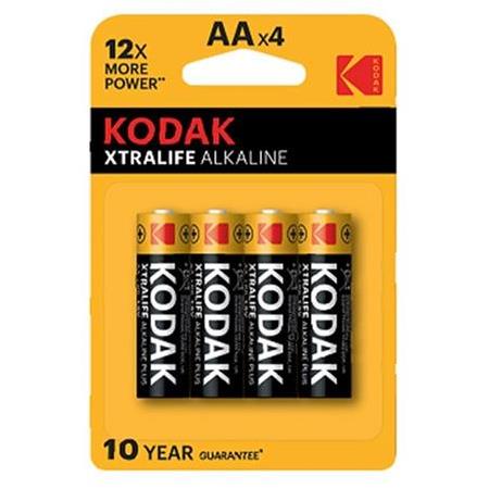 KODAK AA PİL XTRALIFE 4 LÜ KALEM KARTELA - 10 yıl GARANTİLİ !