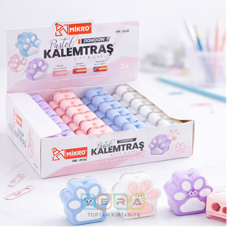 Mikro MK2648 PATİLİ KALEMTRAŞ 24 LÜ PAKET