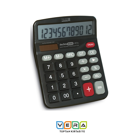 MAS 6916 HESAP MAKİNESİ OFİS TİPİ PLASTİK PANEL