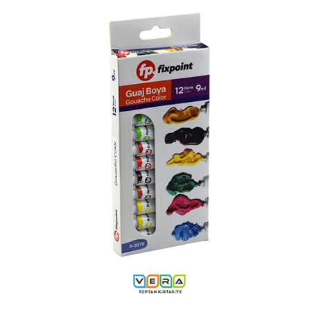 Fixpoint p-3578 12x9ml Tüp Guaj Boya