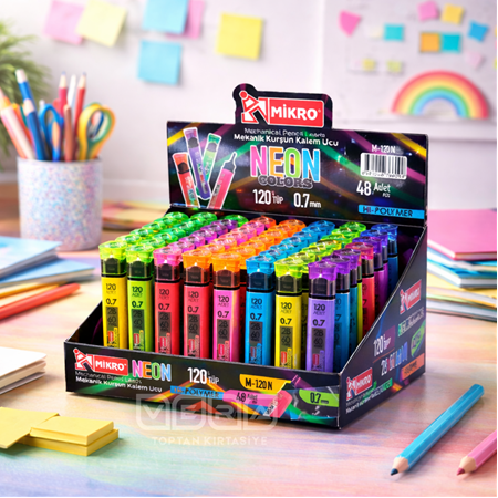 Mikro Üçgen Kasa 120 li 0.7 Uç 48'li Stant