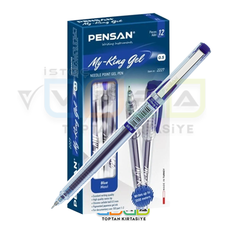 PENSAN My King Jel Metal Klips 0.5 Mavi