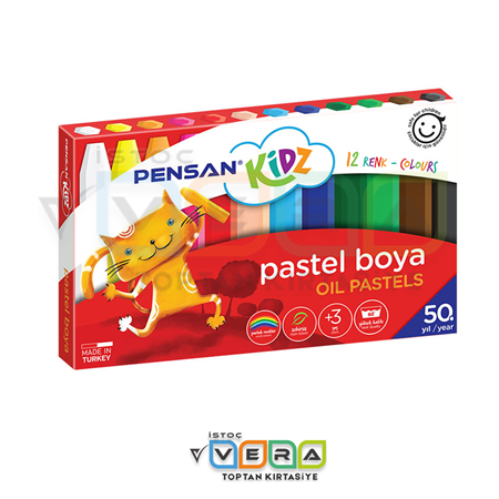 Pensan 12 Renk Pastel Boya