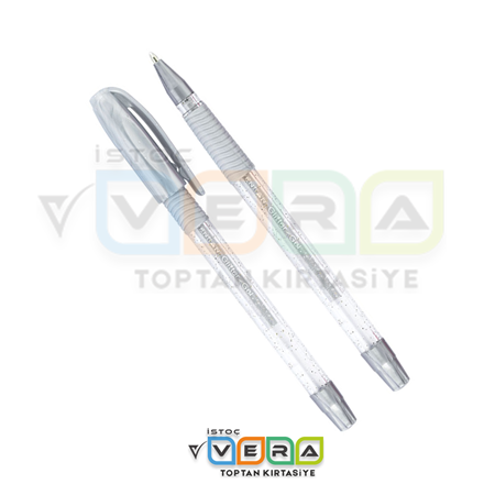 Pensan Glitter Simli Jel Kalem Gümüş