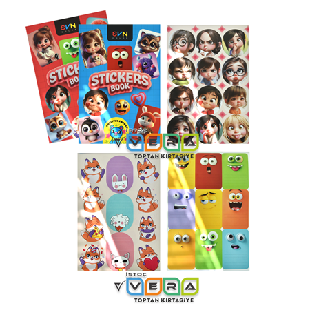 SVN New  14x20 16 Yaprak Sticker Defter