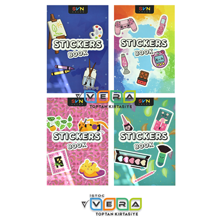SVN Color 14x20 16 Yaprak Sticker Defter