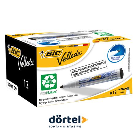 Bic Velleda Beyaz Tahta Klm - Siyah