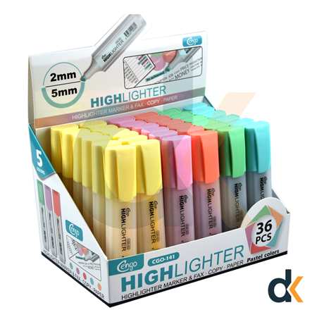 Cengo Pastel Fosforlu Kalem 36'lı Stant