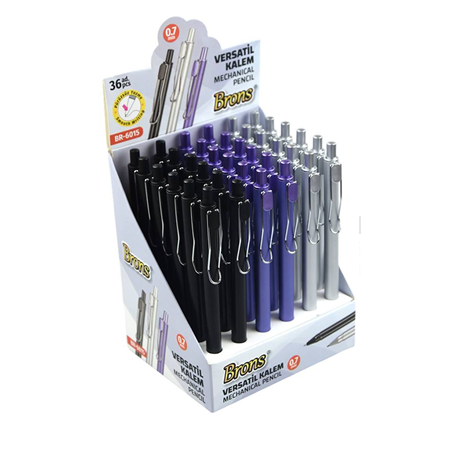 Brons 6015 Metal Versatil Kalem 36 lı stant