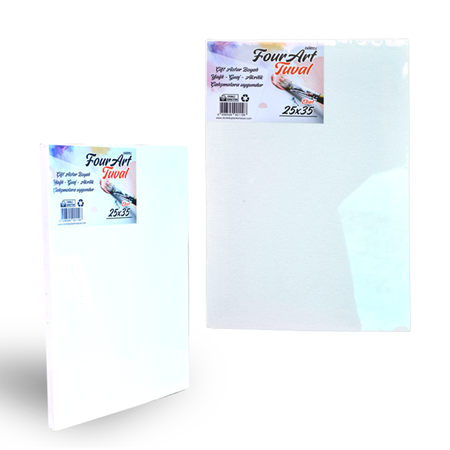 25x35 Arkadan Zımbalı Tuval